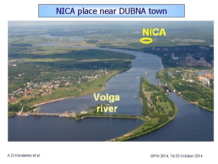 NICA place near DUBNA town A. D. Kovalenko et al SPIN 2014, 19 -25