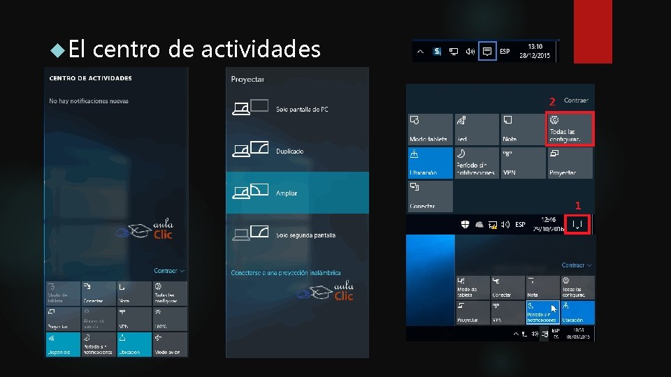 El centro de actividades El centro de actividades