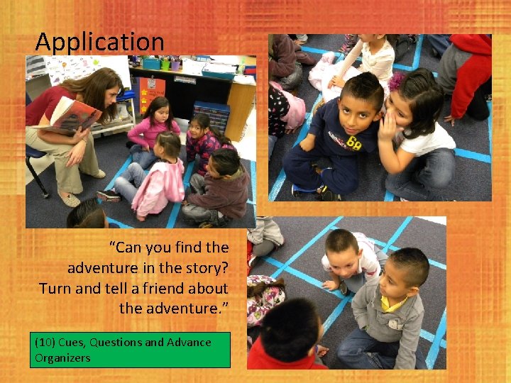 Application “Can you find the adventure in the story? Turn and tell a friend