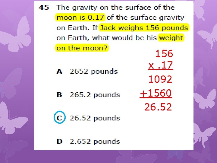 156 x. 17 1092 +1560 26. 52 