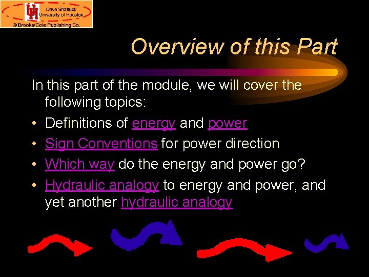 Overview of this Part In this part of the module, we will cover the