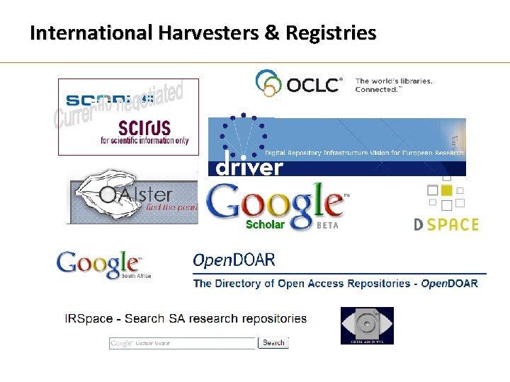 International Harvesters & Registries 