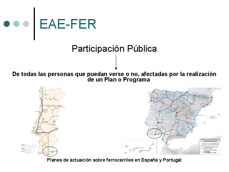 EAE-FER Participación Pública De todas las personas que puedan verse o no, afectadas por