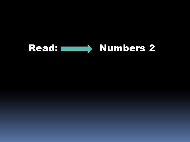 Read: Numbers 2 