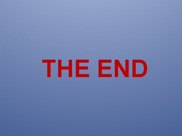 THE END 