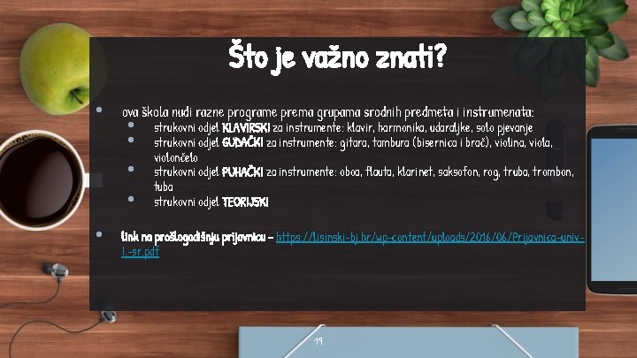 Što je važno znati? • • ova škola nudi razne programe prema grupama srodnih