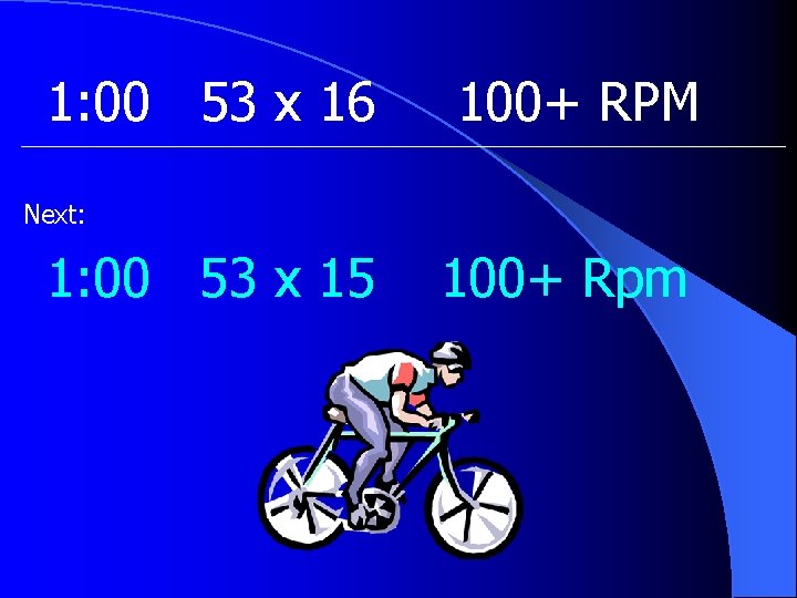 1: 00 53 x 16 100+ RPM Next: 1: 00 53 x 15 100+