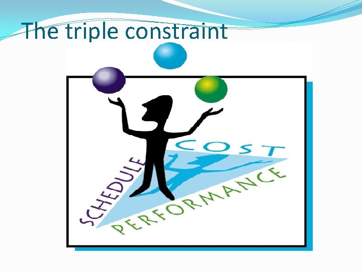 The triple constraint 