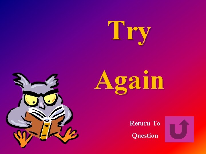 Try Again Return To Question 