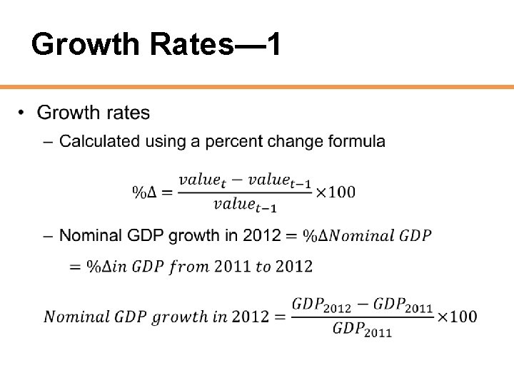 Growth Rates— 1 • 