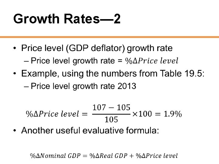 Growth Rates— 2 • 