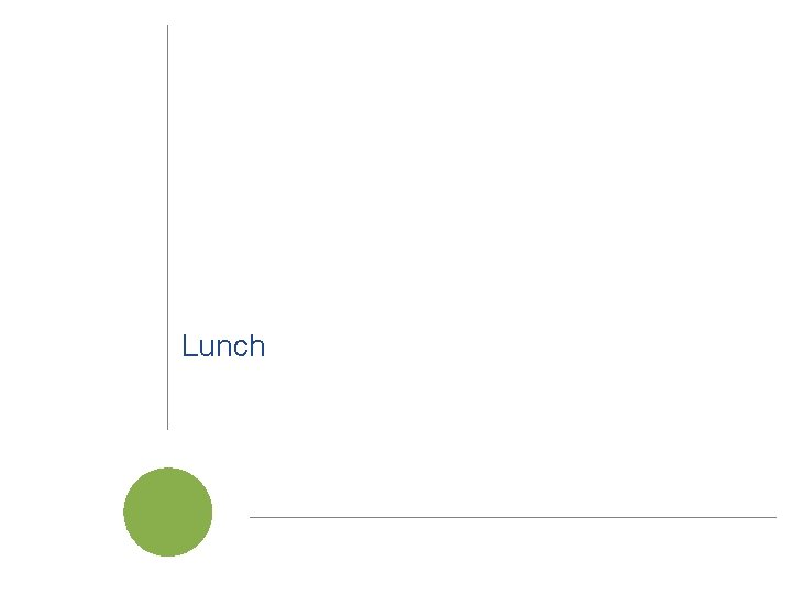 Lunch Cal. SAWS | Project Steering Committee Meeting 60 