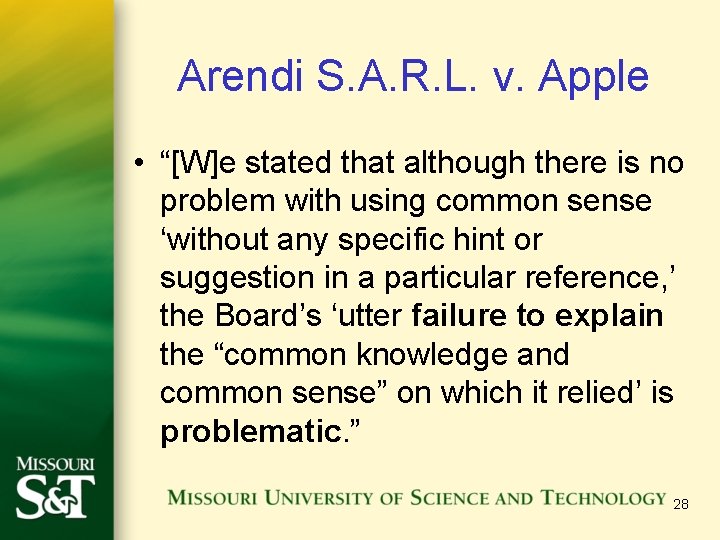 Arendi S. A. R. L. v. Apple • “[W]e stated that although there is