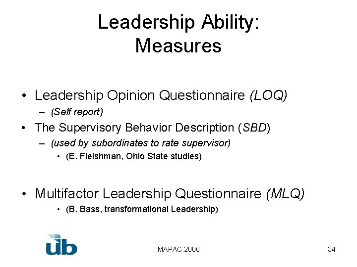 Assessing Leadership Who is a leader and how