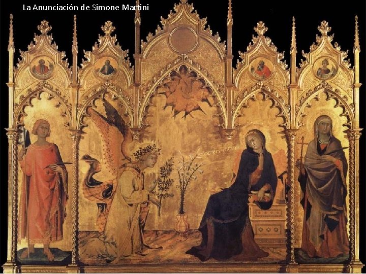 La Anunciación de Simone Martini La Anunciación de Simone Martini