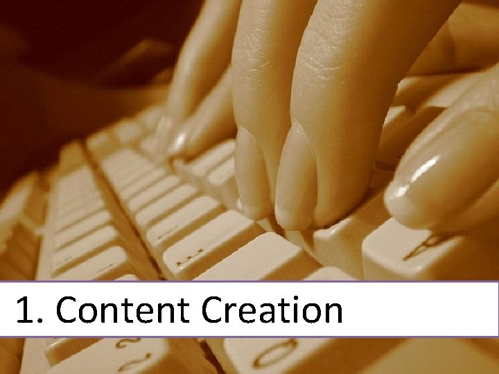 1. Content Creation 