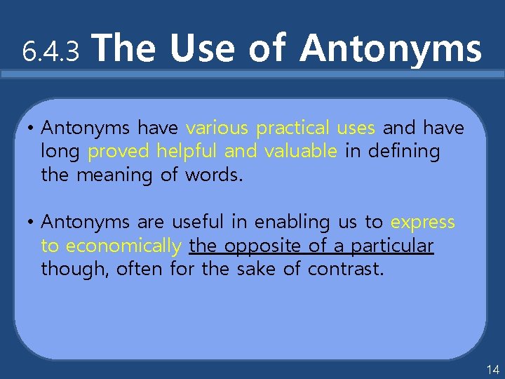 6 4 Antonymy 1 6 4 1