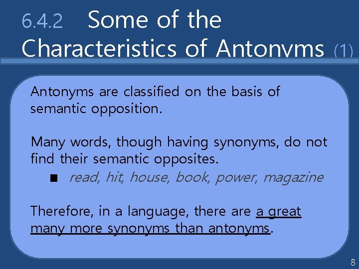 6 4 Antonymy 1 6 4 1
