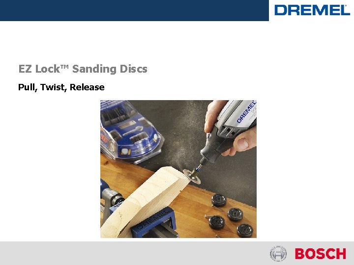 EZ Lock™ Sanding Discs Pull, Twist, Release 