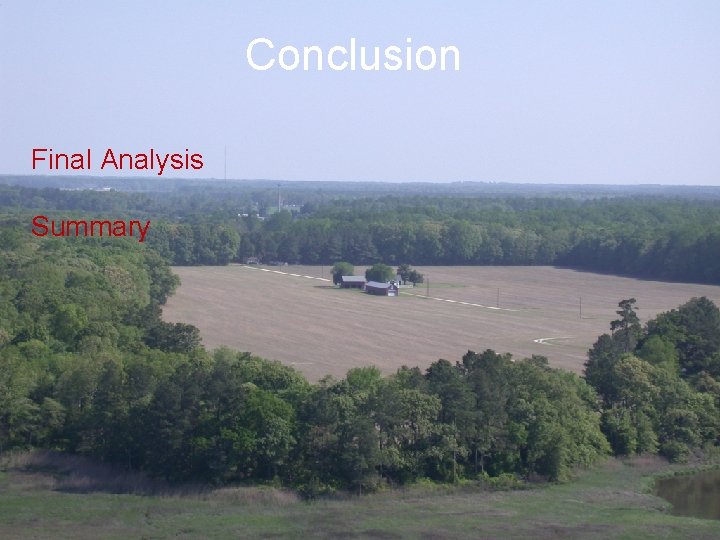 Conclusion Final Analysis Summary 