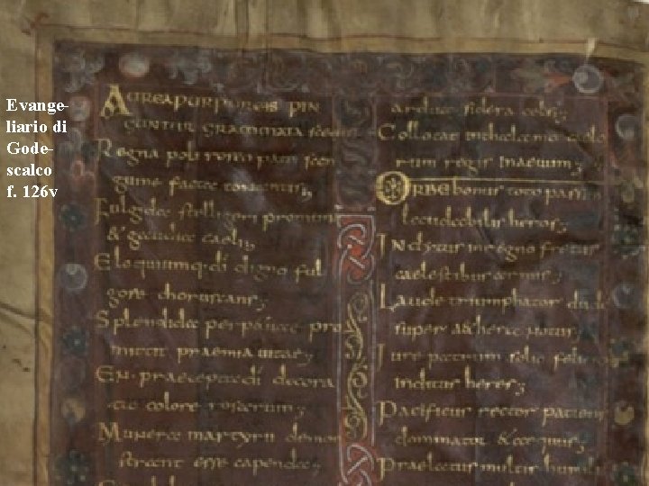 Evangeliario di Godescalco f. 126 v Evangeliario di Godescalco f. 126 v