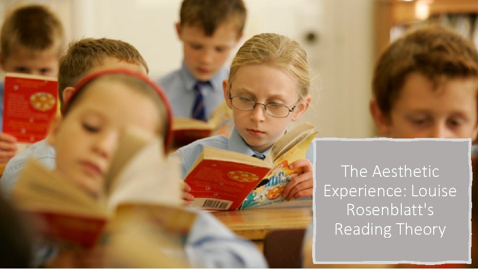 The Aesthetic Experience: Louise Rosenblatt's Reading Theory 