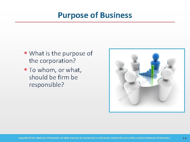 Purpose of Business § What is the purpose of the corporation? § To whom,