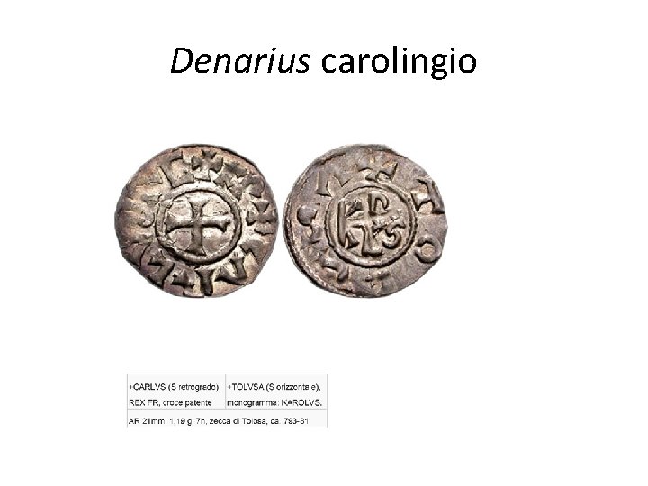 Denarius carolingio 