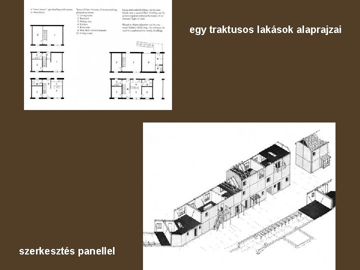 egy traktusos lakások alaprajzai szerkesztés panellel 