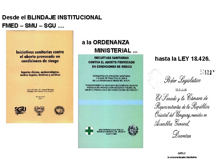 Desde el BLINDAJE INSTITUCIONAL FMED – SMU – SGU … a la ORDENANZA MINISTERIAL.