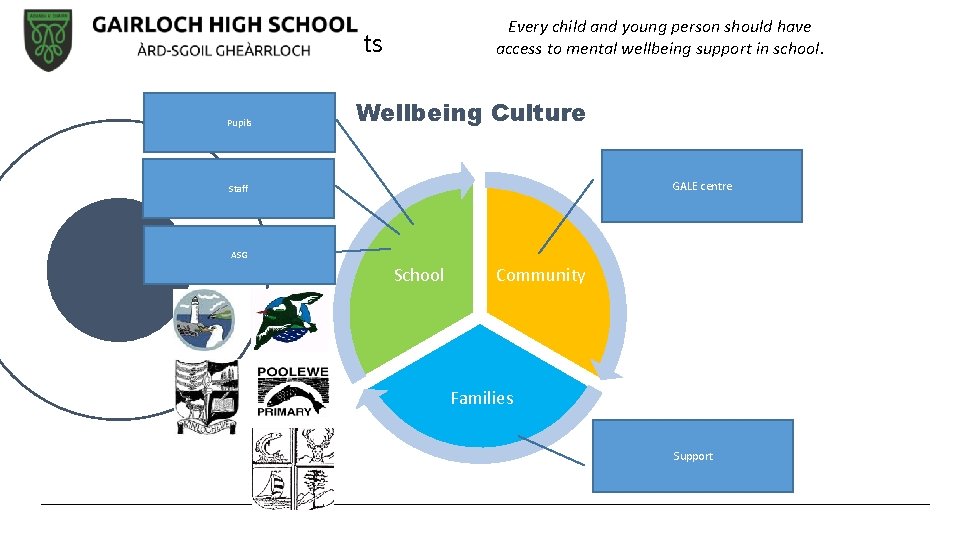 Every child and young person should have access to mental wellbeing support in school.