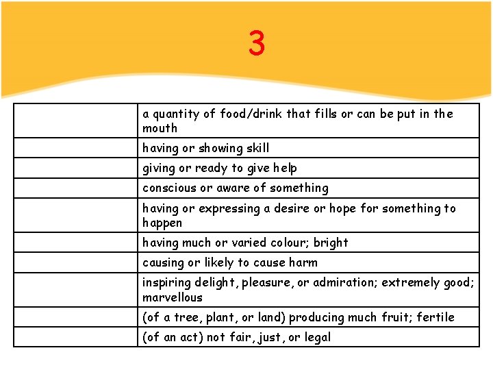 3 a quantity of food/drink that fills or can be put in the mouth