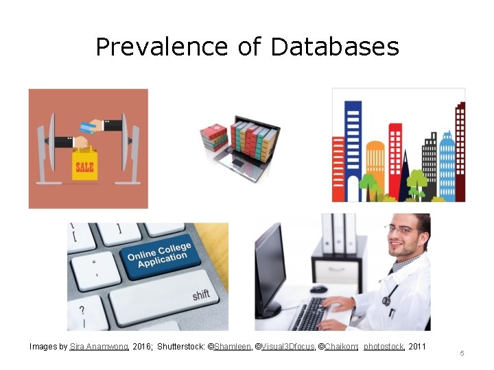 Prevalence of Databases Images by Sira Anamwong, 2016; Shutterstock: ©Shamleen, ©Visual 3 Dfocus, ©Chaikom;