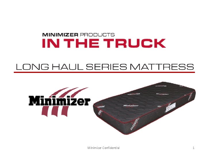 Minimizer Confidential 1 