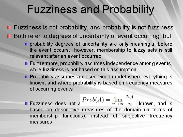 Fuzzy Logic Lecture Outline Fuzzy Systems Fuzzy Sets