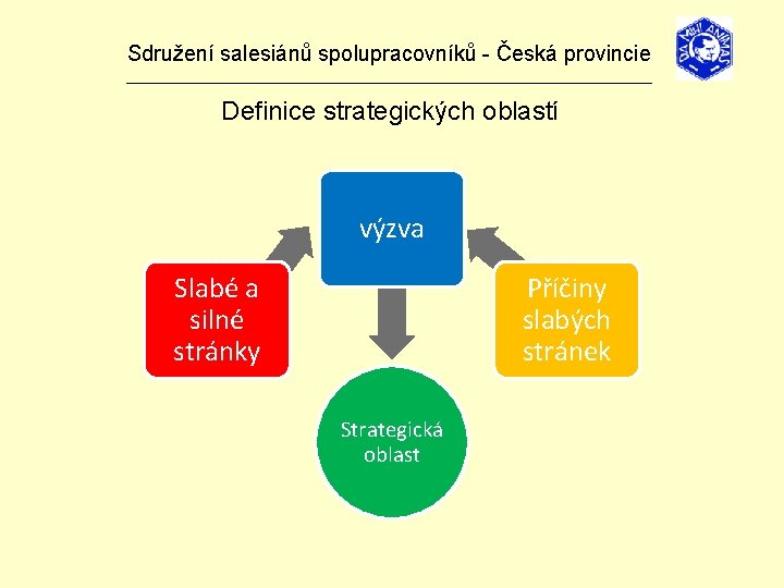 Sdružení salesiánů spolupracovníků - Česká provincie _______________________________ Definice strategických oblastí výzva Slabé a silné