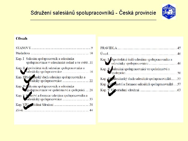 Sdružení salesiánů spolupracovníků - Česká provincie _______________________________ 