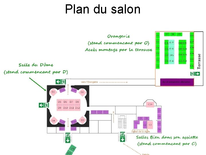 Plan du salon 