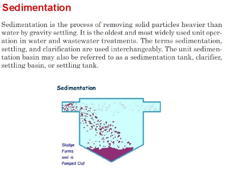 Sedimentation 