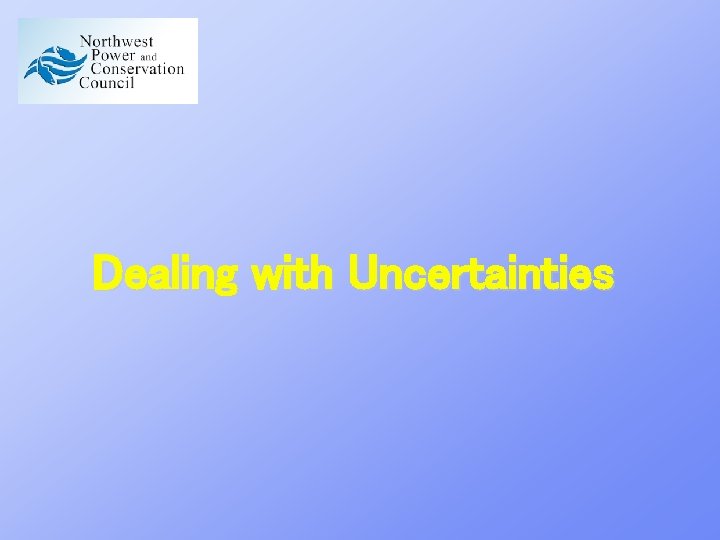 Dealing with Uncertainties 