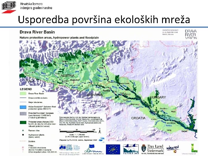 Usporedba površina ekoloških mreža 