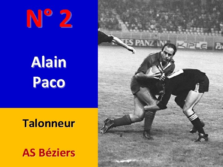 N° 2 Alain Paco Talonneur AS Béziers 