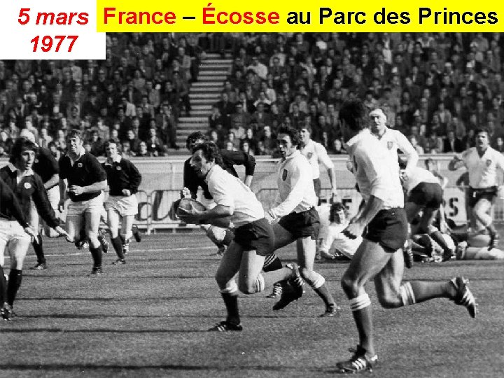 5 mars France – Écosse au Parc des Princes 1977 