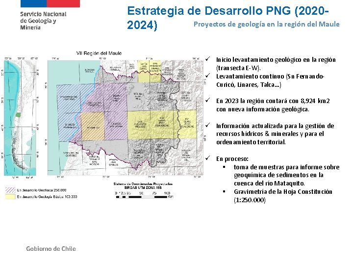 Estrategia de Desarrollo PNG (2020 Proyectos de geología en la región del Maule 2024)