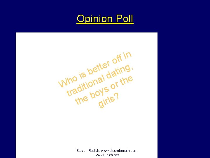 Opinion Poll n i f f o r , e t t g e