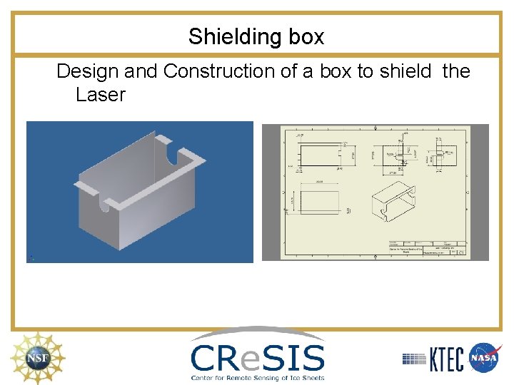 Shielding box Design and Construction of a box to shield the Laser 