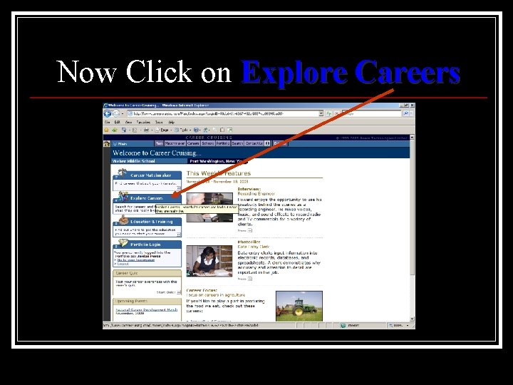 Now Click on Explore Careers 