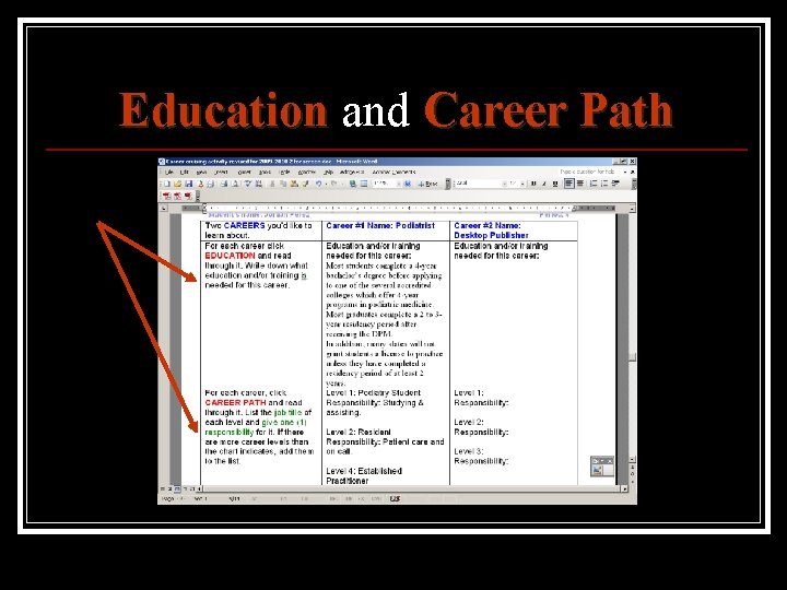 Education and Career Path 