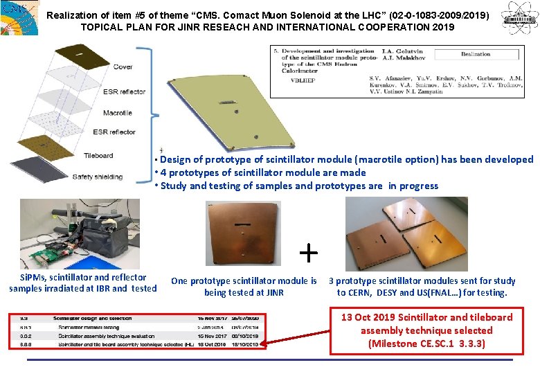 Realization of item #5 of theme “CMS. Comact Muon Solenoid at the LHC” (02