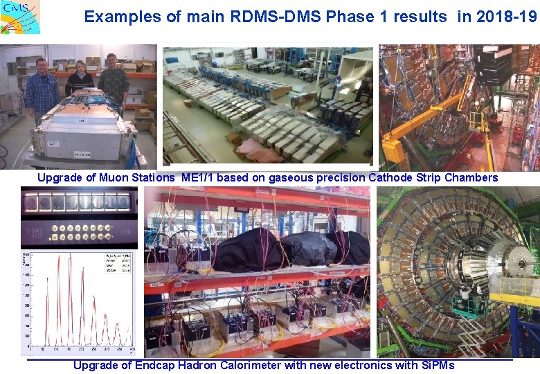 Examples of main RDMS-DMS Phase 1 results in 2018 -19 Upgrade of Muon Stations